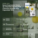 EPSON EXPRESSION HOME XP-102/205/215/305/405 CARTUCHO AMARILLO ALTA CAPACIDAD 18XL - resumen de atributos