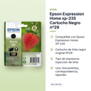 EPSON EXPRESSION HOME XP-235 CARTUCHO NEGRO Nº29 - características principales