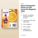 EPSON EXPRESSION HOME XP-530 CARTUCHO MAGENTA 33XL - características principales