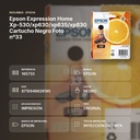 EPSON EXPRESSION HOME XP-530/XP630/XP635/XP830 CARTUCHO NEGRO FOTO Nº33 - resumen de atributos