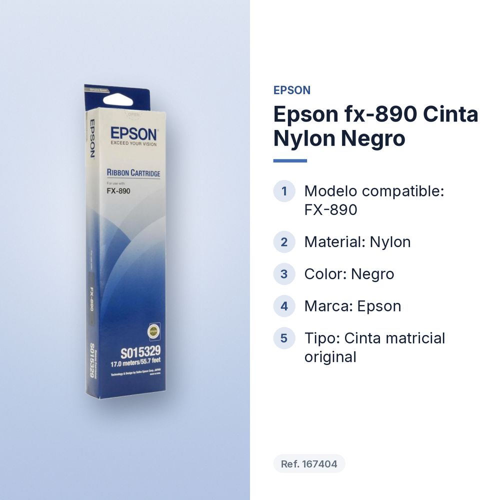 EPSON FX-890 CINTA NYLON NEGRO - características principales