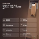 EPSON GF SERIE SC-T CARTUCHO NEGRO FOTO 700 ML - resumen de atributos