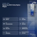 EPSON LQ-630 CINTA NYLON NEGRO - resumen de atributos