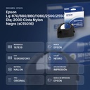 EPSON LQ-670/680/860/1060/2500/2550 DLQ-2000 CINTA NYLON NEGRO (S015016) - resumen de atributos