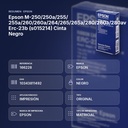 EPSON M-250/250A/255/ 255A/260/260A/264/265/265A/280/280A/280AV ERC-23B (S015214) CINTA NEGRO - resumen de atributos