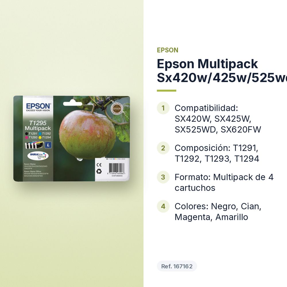 EPSON MULTIPACK SX420W/425W/525WD/620FW/ - características principales