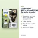 EPSON STYLUS S20/SX105/SX205/405 CARTUCHO AMARILLO - características principales