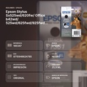 EPSON STYLUS SX525WD/620FW/ OFFICE B42WD/ 525WD/625FWD/925FWD CARTUCHO NEGRO - resumen de atributos