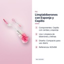 LIMPIABIBERONES CON ESPONJA Y CEPILLO - características principales