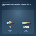 PAÑOS DE MICROFIBRA MULTIUSOS 30×40CM PACK 12 UDS - formato de venta: caja de 50
