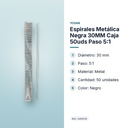 ESPIRALES METÁLICA NEGRA 30MM CAJA 50UDS PASO 5:1 - características principales