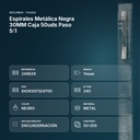 ESPIRALES METÁLICA NEGRA 30MM CAJA 50UDS PASO 5:1 - resumen de atributos