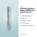 ESPIRALES METÁLICA NEGRA 40MM CAJA 25UDS PASO 5:1 - características principales