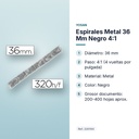 ESPIRALES METAL 36 MM NEGRO 4:1 - características principales