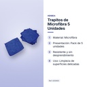 TRAPITOS DE MICROFIBRA 5 UNIDADES - características principales