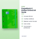 CARPEBLOCK 4 ANILLAS OXFORD A4 VERDE - características principales