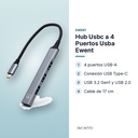 HUB USBC A 4 PUERTOS USBA EWENT - características principales