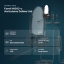 FANVIL HT302-U AURICULARES DOBLES USB - resumen de atributos