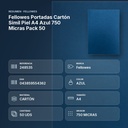 FELLOWES PORTADAS CARTÓN SÍMIL PIEL A4 AZUL 750 MICRAS PACK 50 - resumen de atributos