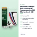 FELLOWES PORTADAS POLIPROPILENO A3 TRANSPARENTES 500 MICRAS (PACK 50) - características principales