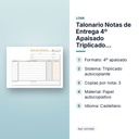 TALONARIO NOTAS DE ENTREGA 4º APAISADO TRIPLICADO AUTOCOPIANTE - características principales