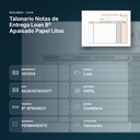TALONARIO NOTAS DE ENTREGA LOAN 8º APAISADO PAPEL LITOS - resumen de atributos