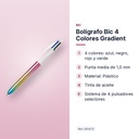 BOLÍGRAFO BIC 4 COLORES GRADIENT - características principales