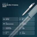 BOLÍGRAFO BIC 4 COLORES SHINE  - resumen de atributos