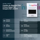 CORDÓN DE ALGODÓN FINO 0,5MM  NEGRO 5M INNSPIRO REF. 220011 - resumen de atributos