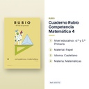 CUADERNO RUBIO COMPETENCIA MATEMÁTICA 4 - características principales