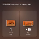CUADERNO RUBIO CUADERNO DE LETTERING RUBIO - formato de venta: caja de 10