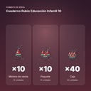 CUADERNO RUBIO EDUCACIÓN INFANTIL 10 - formato de venta: paquete de 10, caja de 40