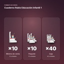 CUADERNO RUBIO EDUCACIÓN INFANTIL 1  - formato de venta: paquete de 10, caja de 40