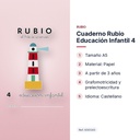 CUADERNO RUBIO EDUCACIÓN INFANTIL 4 - características principales