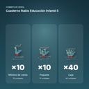 CUADERNO RUBIO EDUCACIÓN INFANTIL 5  - formato de venta: paquete de 10, caja de 40
