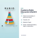 CUADERNO RUBIO EDUCACIÓN INFANTIL 6  - características principales