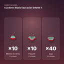 CUADERNO RUBIO EDUCACIÓN INFANTIL 7   - formato de venta: paquete de 10, caja de 40