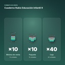 CUADERNO RUBIO EDUCACIÓN INFANTIL 9 - formato de venta: paquete de 10, caja de 40