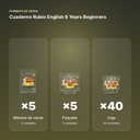 CUADERNO RUBIO ENGLISH 6 YEARS BEGINNERS  - formato de venta: paquete de 5, caja de 40