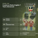 CUADERNO RUBIO ENGLISH 7 YEARS ADVANCED  - resumen de atributos