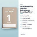 CUADERNO RUBIO GNOSIAS ESTIMULACIÓN COGNITIVA NIVEL 1 - características principales