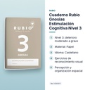 CUADERNO RUBIO GNOSIAS ESTIMULACIÓN COGNITIVA NIVEL 3  - características principales