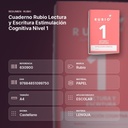 CUADERNO RUBIO LECTURA Y ESCRITURA ESTIMULACIÓN COGNITIVA NIVEL 1  - resumen de atributos