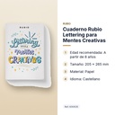CUADERNO RUBIO LETTERING PARA MENTES CREATIVAS - características principales