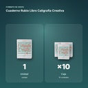 CUADERNO RUBIO LIBRO CALIGRAFÍA CREATIVA - formato de venta: caja de 10