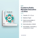 CUADERNO RUBIO MANDALA EDUCATIVO +4 AÑOS  - características principales