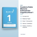CUADERNO RUBIO MEMORIA ESTIMULACIÓN COGNITIVA NIVEL 1 - características principales