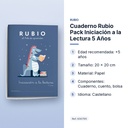 CUADERNO RUBIO PACK INICIACIÓN A LA LECTURA 5 AÑOS - características principales