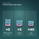 CUADERNO RUBIO VIAJE TIEMPO - formato de venta: paquete de 5, caja de 40