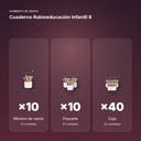 CUADERNO RUBIOEDUCACIÓN INFANTIL 8  - formato de venta: paquete de 10, caja de 40
